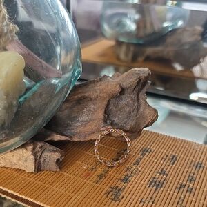 Gold-Tone Sterling Silver Circle Ring Pedant